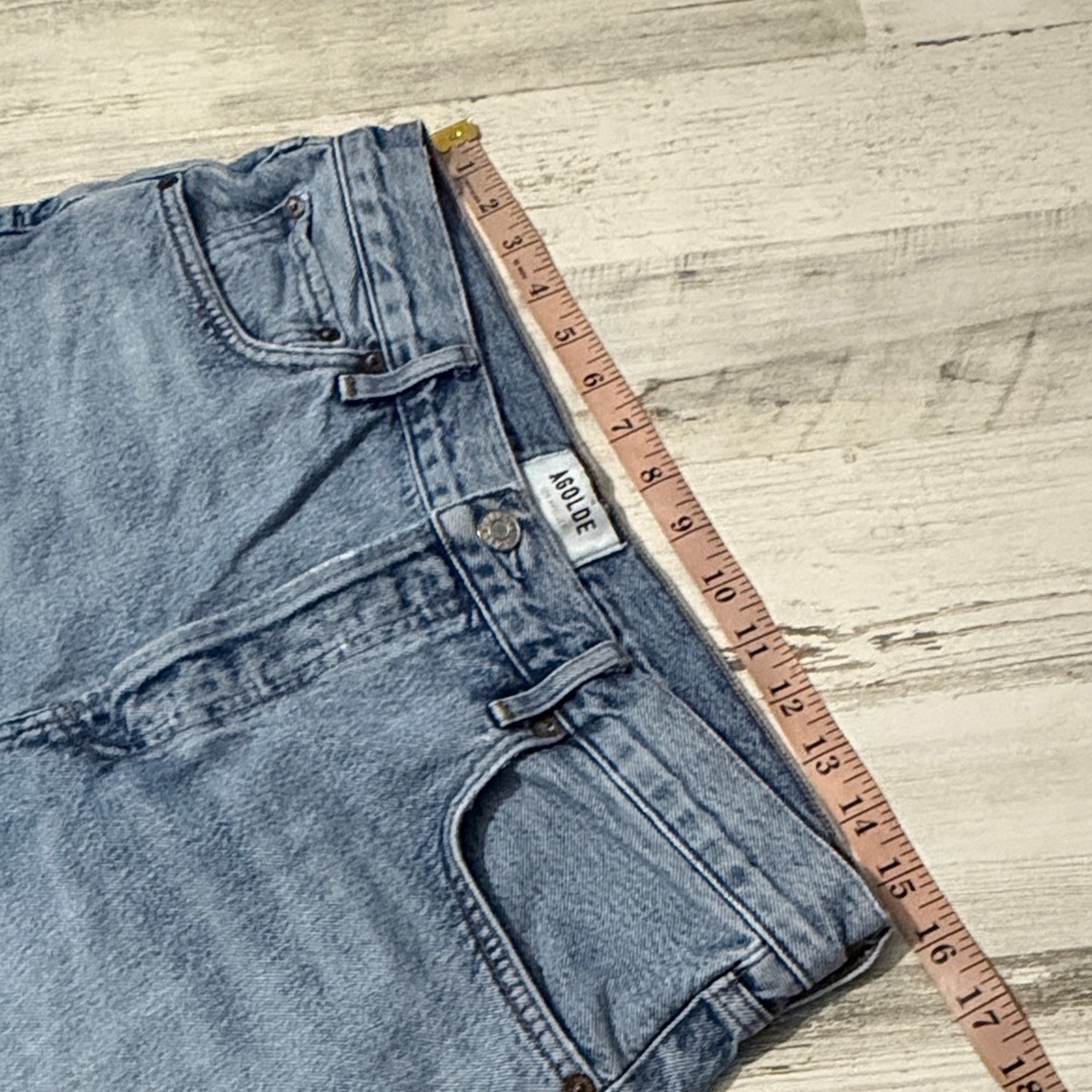 Agolde Rumi Frayed Hem Jean Shorts Button Fly Size 29 - Picture 7 of 10